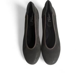 Vaneli Sport Donia Grey Ballet Wedge Flats Comfort Chic Minimal Sz 10